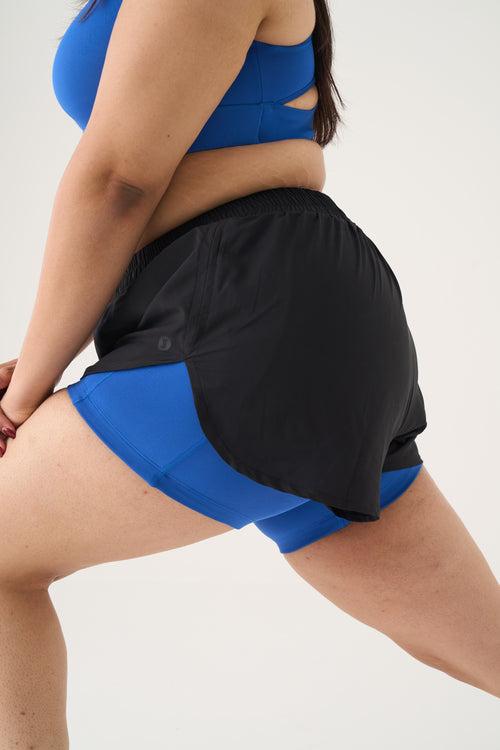 On Track Shorts: Bolt Blue