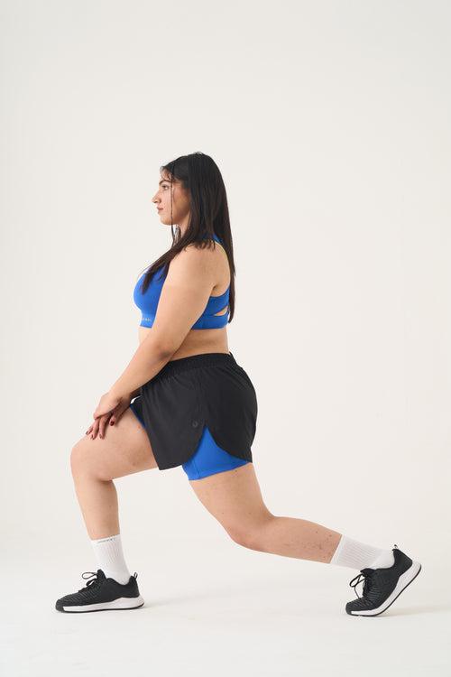 On Track Shorts: Bolt Blue