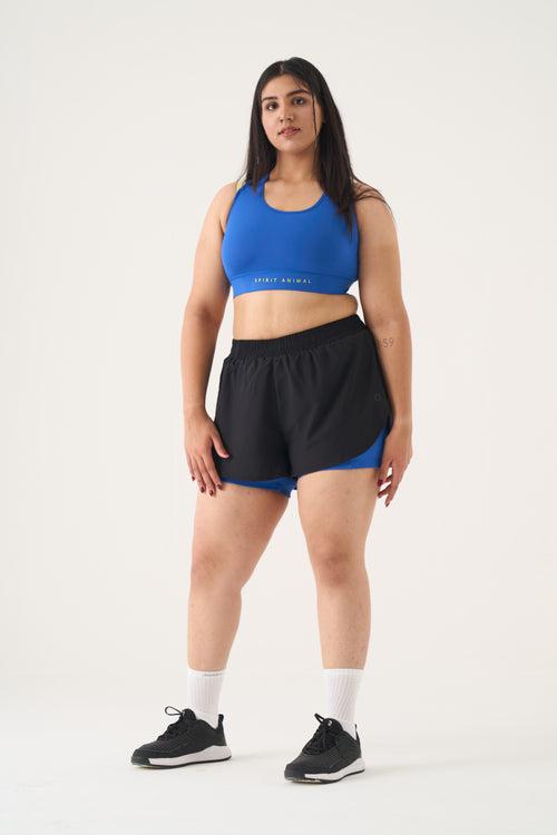 On Track Shorts: Bolt Blue