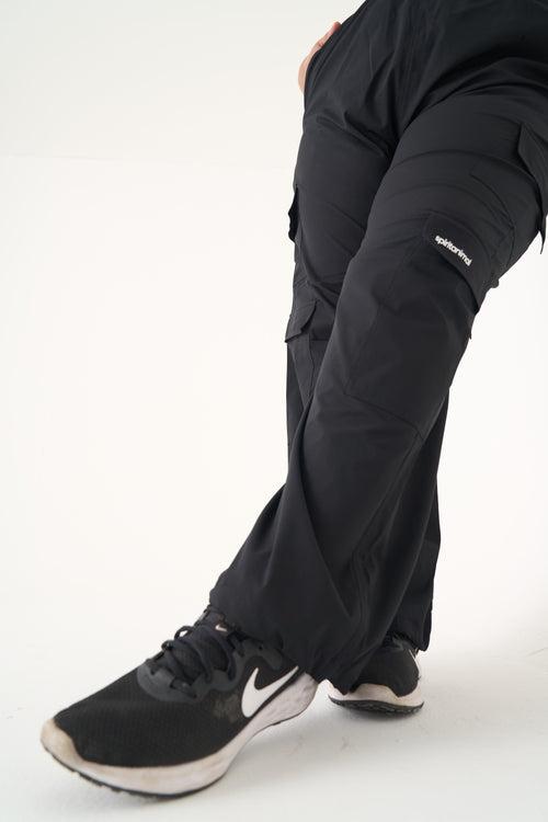 Dora Parachute Pants: Black