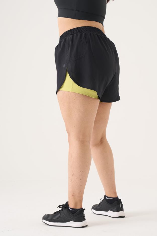 On Track Shorts: Lime