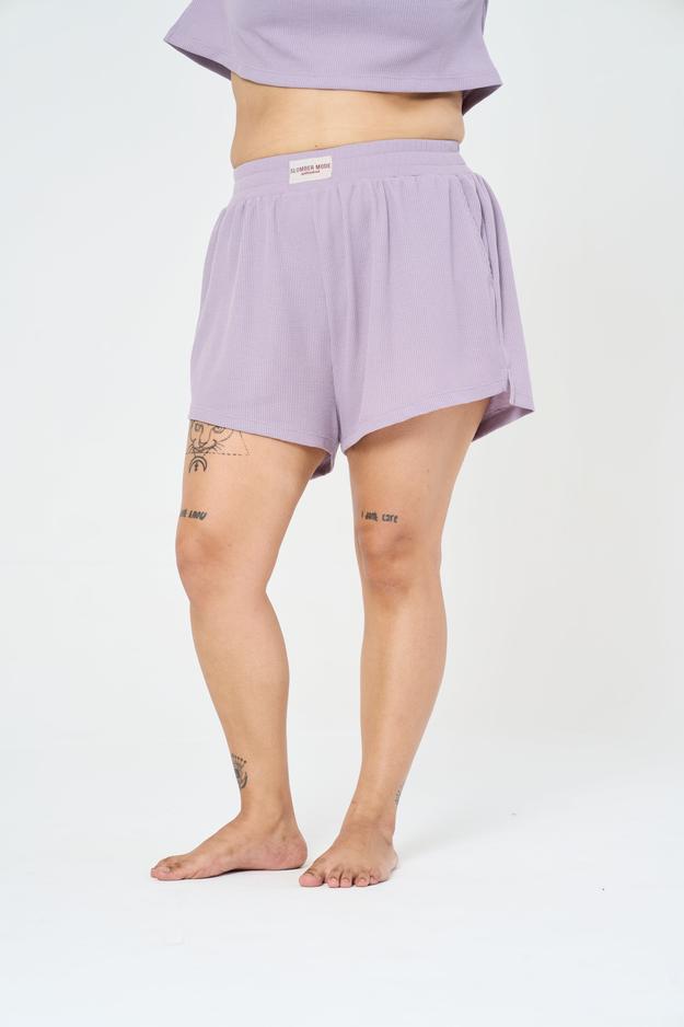 Me Time Lounge Shorts: Lilac