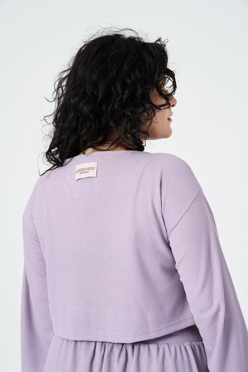 Me Time Crop Tee: Lilac