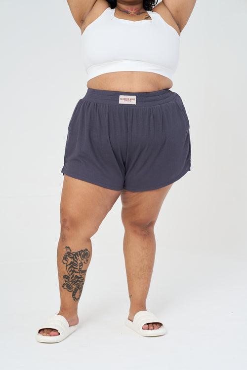 Me Time Lounge Shorts: Grey