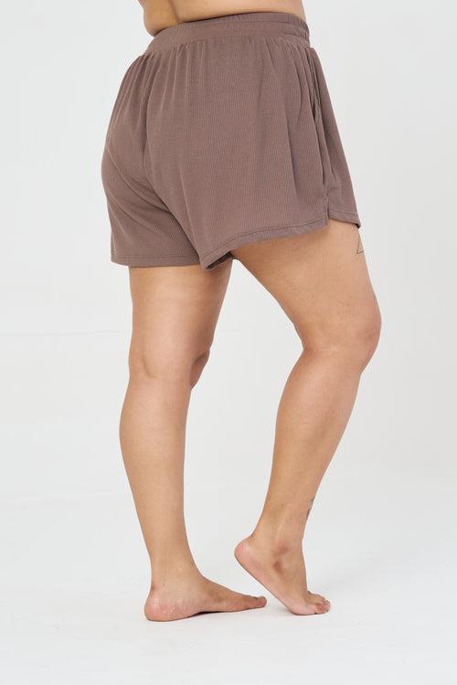 Me Time Lounge Shorts: Cocoa