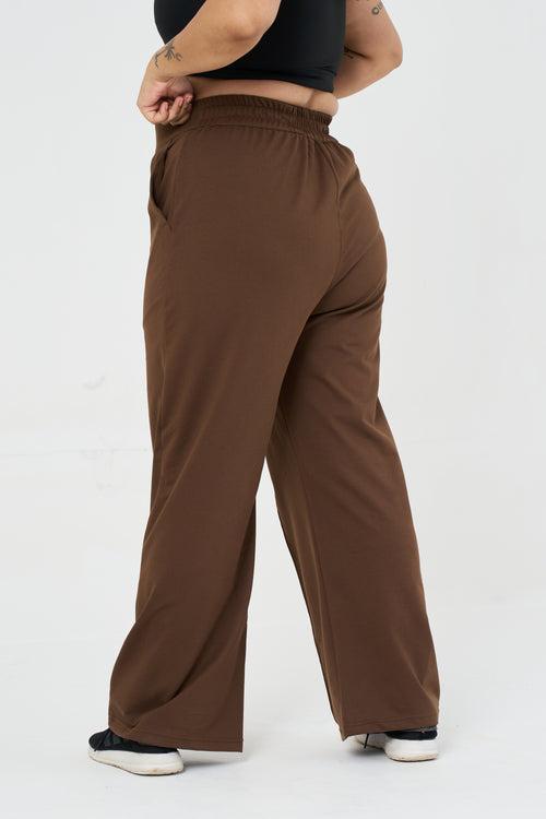 Balance Wide-Leg Pants: Brown