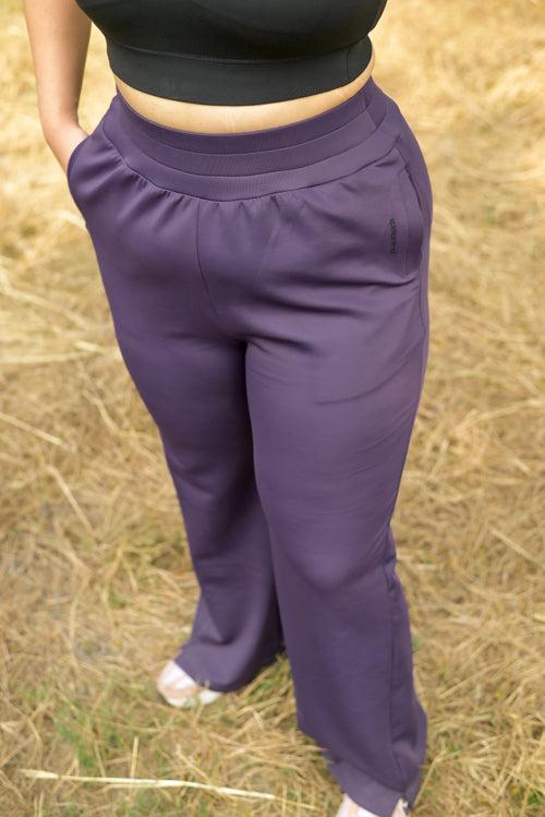 PlushKnit Sweatpants: Purple Haze