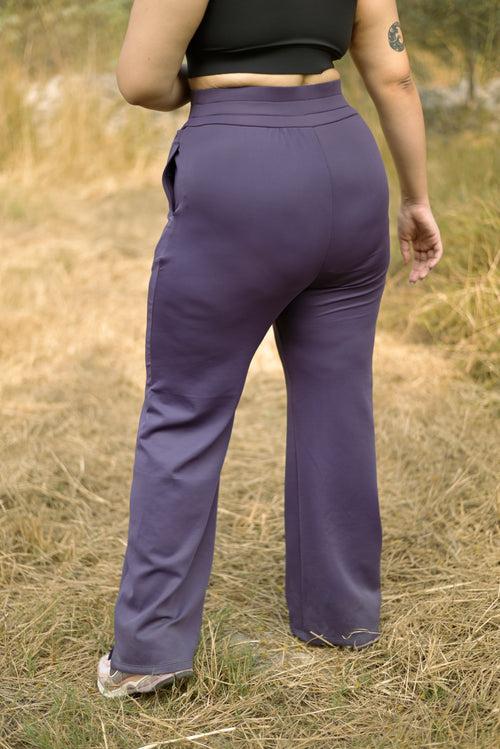 PlushKnit Sweatpants: Purple Haze