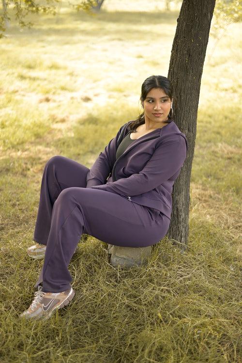 PlushKnit Sweatpants: Purple Haze