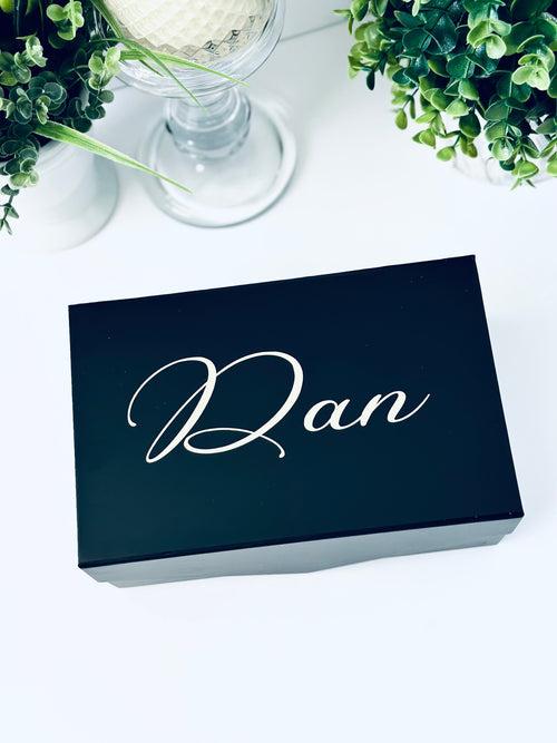 Gift Box - Personalized Black Gift Box