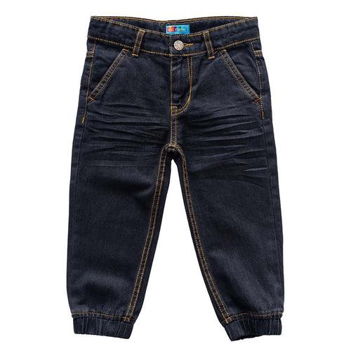 Boys Black Denim Comfort fit Joggers