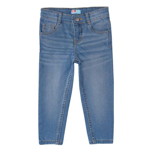 Boys Light Blue Slim Fit Stretch Jeans