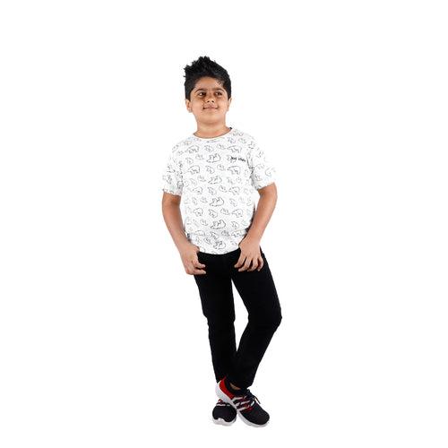 Boys Navy Blue Slim Fit Corduroy Trouser