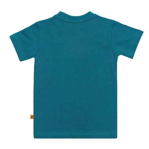 Boys Blue Dino Print T-shirt