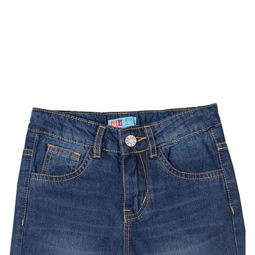 Boys Blue Straight Fit Jeans