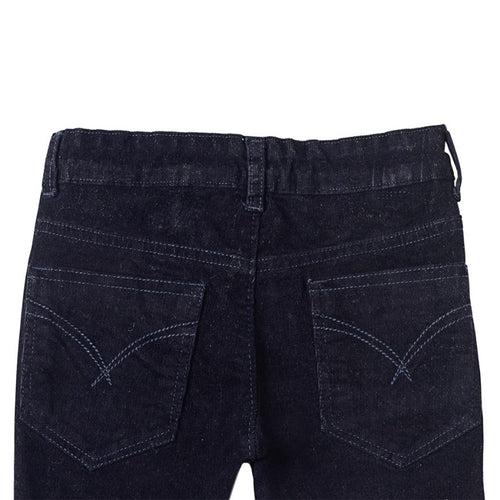 Boys Navy Blue Slim Fit Corduroy Trouser