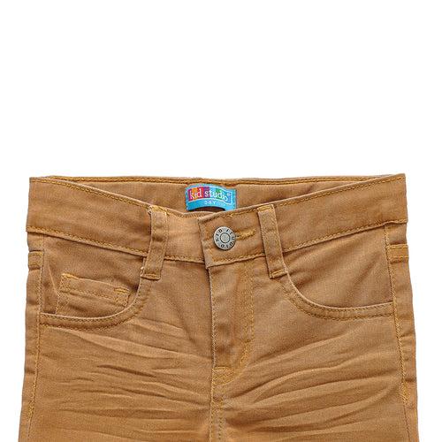 Boys Mustard Slim Fit Stretch Chinos