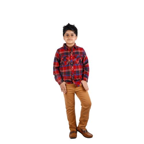 Boys Mustard Slim Fit Stretch Chinos