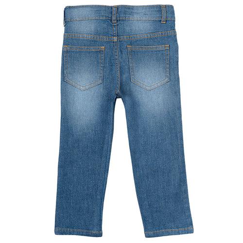 Boys Light Blue Straight Fit Jeans