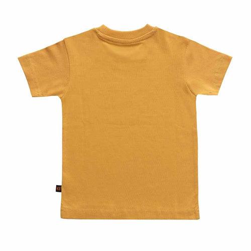 Boys Yellow Giraffe Print T-shirt