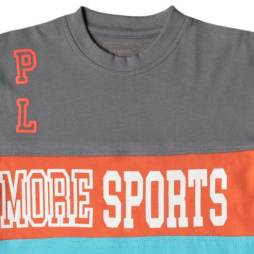 Boys Multicolor Sports Print T-shirt