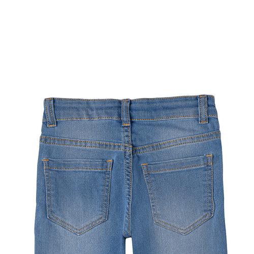 Boys Light Blue Slim Fit Stretch Jeans