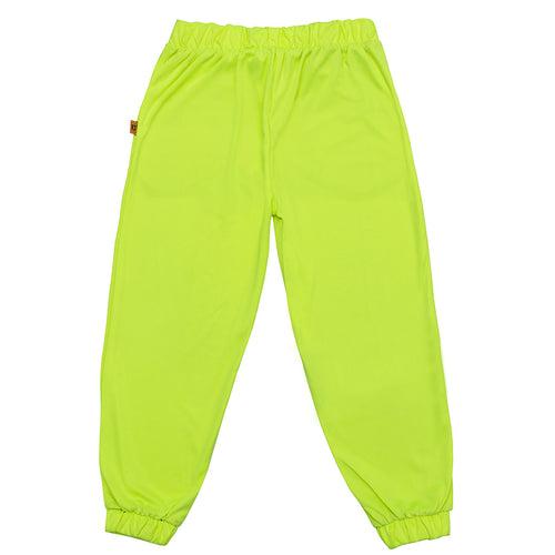 Kids Neon Green Knit Joggers