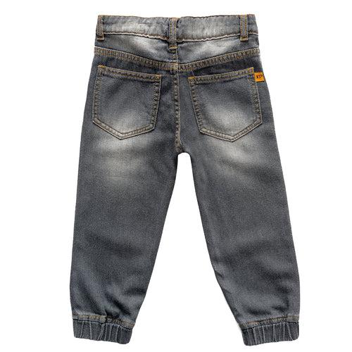 Boys Grey Denim Comfort fit Joggers