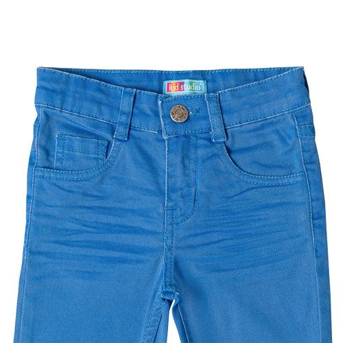 Boys Blue Slim Fit Stretch Chinos