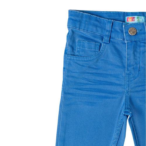 Boys Blue Slim Fit Stretch Chinos