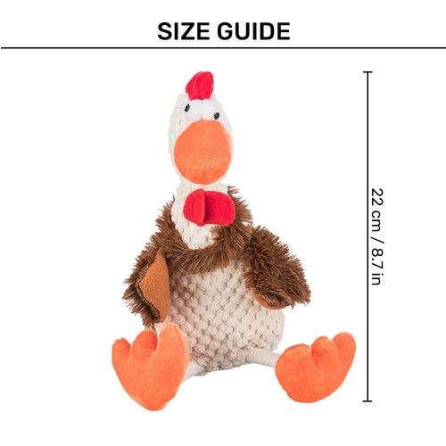 Trixie Rooster With Sound Plush Toy For Dog - White - 22 cm