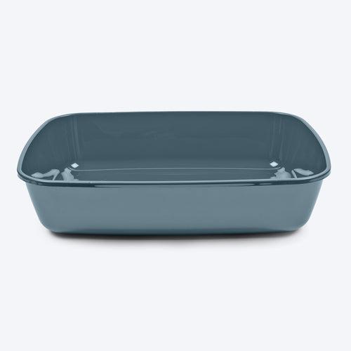 Savic IRIZ Cat Litter Tray with Rim - White Bluestone - 17 x 12 x 5 inches