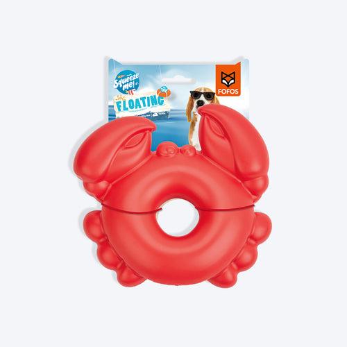 FOFOS Crab Ocean Animal Squeaky Chew Toy For Dog - Red