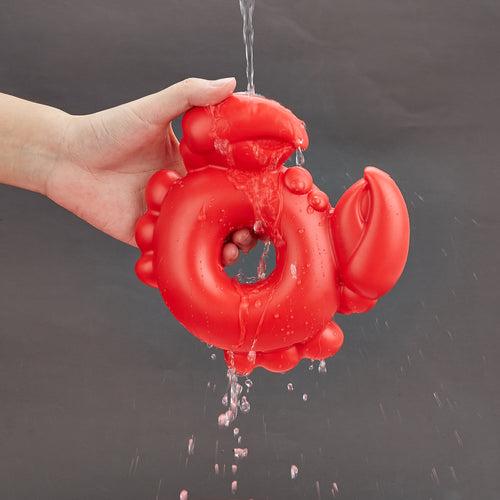 FOFOS Crab Ocean Animal Squeaky Chew Toy For Dog - Red