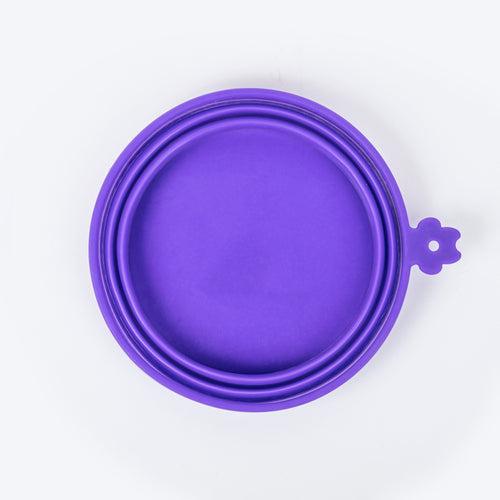 Dash Dog Collapsible Travel Bowl For Dogs & Cats - Violet