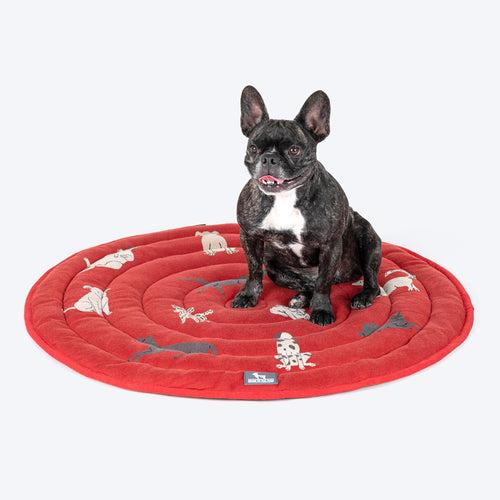 HUFT Woofs Wheel Mat For Dog & Cat - Rust