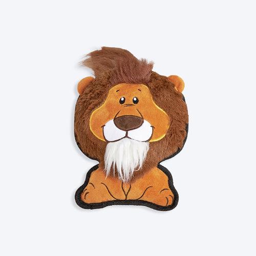 FOFOS Lion Safari Line Squeaky Plush Toy For Dog - Brown