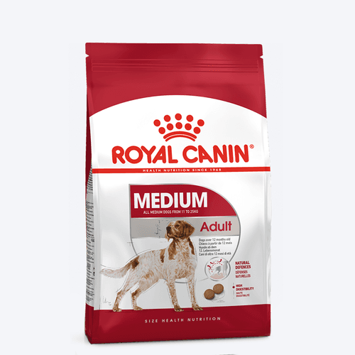 Royal Canin Medium Dry Food & YIMT Chicken & Cheese Biscuits For Adult Dogs