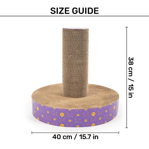 HUFT Scratch-N-Stretch Scratching Post Cat Scratcher - Violet