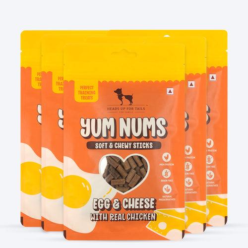 HUFT Yum Nums Soft & Chewy Sticks Egg & Cheese With Real Chicken Treat For Dogs - 75g