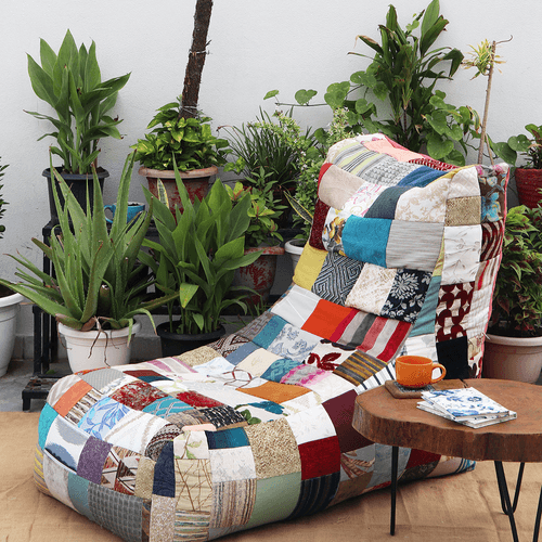 All In One Patchwork Bean Chair