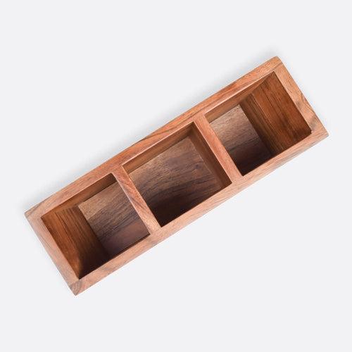 Boat Wooden Cutlery Caddy/Holder