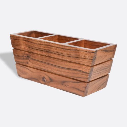 Boat Wooden Cutlery Caddy/Holder