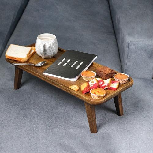 Cocoa- Handcrafted High-rise Wooden Platter