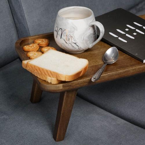 Cocoa- Handcrafted High-rise Wooden Platter