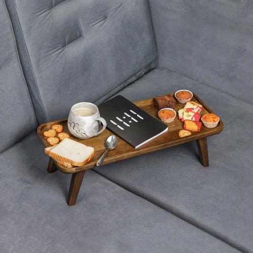 Cocoa- Handcrafted High-rise Wooden Platter