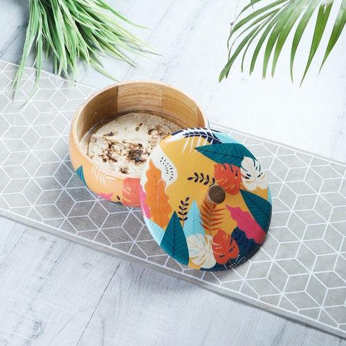 Floral Wooden Roti Box