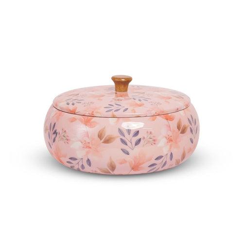 Handcrafted Blossom Mango Wood Roti Box from Aakriti Ahuja Collection
