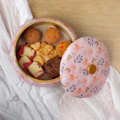 Handcrafted Blossom Mango Wood Roti Box from Aakriti Ahuja Collection