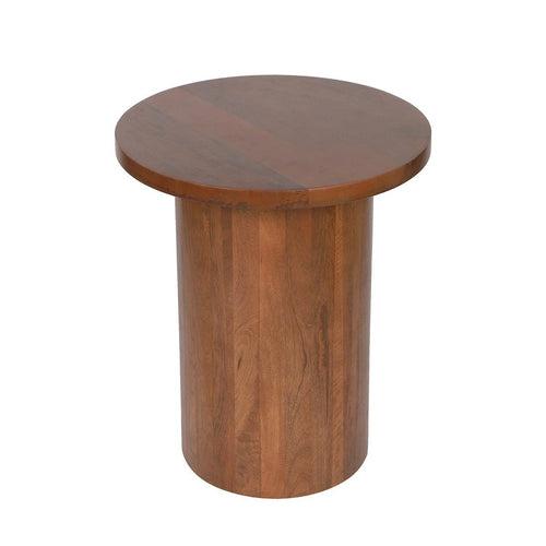 Handcrafted Rounded Twist Accent Mango Wood Table
